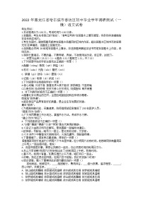 2022年黑龙江省哈尔滨市香坊区初中毕业学年调研测试（一模）语文试卷