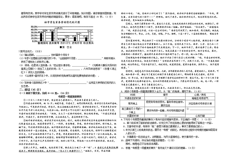 甘肃省定西市陇西县巩昌中学2021-2022年度第二学期第二次教学检测九年级语文试卷第2页
