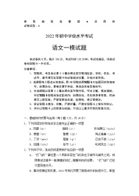 2022年山东省淄博市高青县中考一模语文试题