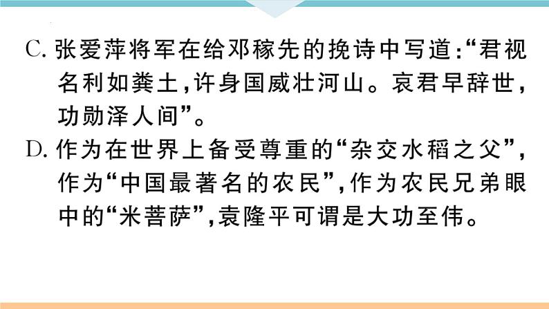 《标点、语法、修辞、仿写》专题练习课件2021-2022学年部编版语文七年级下册第4页