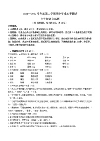 山东省嘉祥县2021-2022学年七年级下学期期中语文试题(word版含答案)