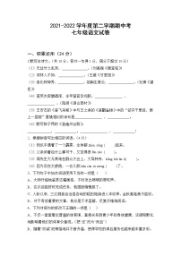 广东省高州市第一中学附属实验中学2021-2022学年七年级下学期期中考试语文试题(word版含答案)