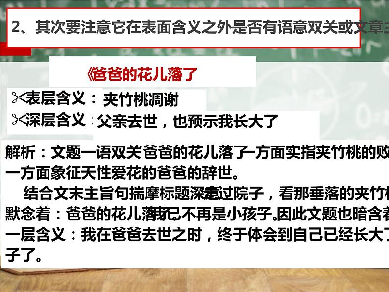 《小说标题含义作用》中考复习课件04