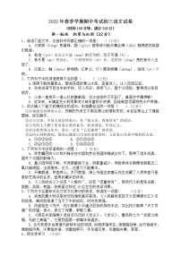 湖北省仙桃荣怀学校2021-2022学年九年级下学期期中考试语文试题（无答案）