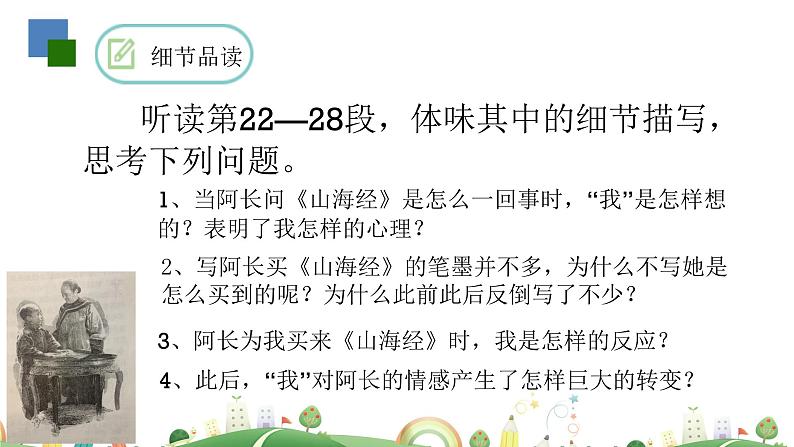 初一年级 语文 阿长与《山海经》（第2课时）课件PPT06