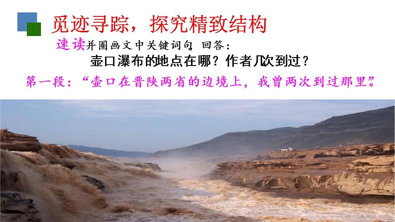 初二年级 语文 壶口瀑布课件PPT第6页