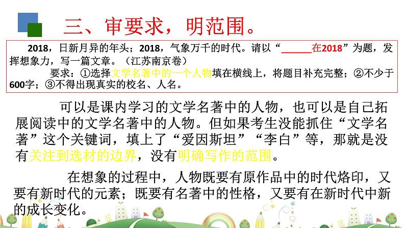 初三年级 语文 审题立意课件PPT08