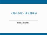 第19课《青山不老》练习册评讲课件（共22页）2021-2022学年部编版（五四学制）语文六年级下册