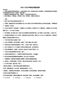 2021-2022学年江西省南昌石埠初级中学中考语文对点突破模拟试卷含解析