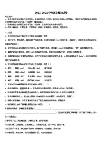 2021-2022学年广东省深圳市龙岗区大鹏新区华侨中学中考语文模拟预测试卷含解析