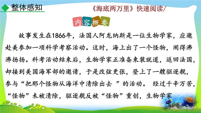 名著阅读《海底两万里》快速阅读课件PPT06