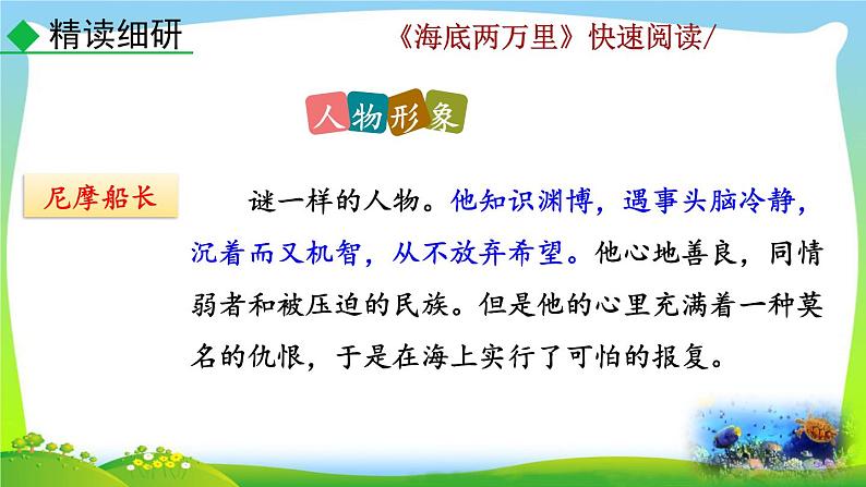 名著阅读《海底两万里》快速阅读课件PPT08