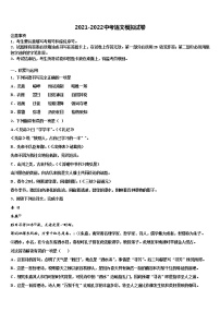 2022届茂名市重点中学中考语文模拟预测题含解析
