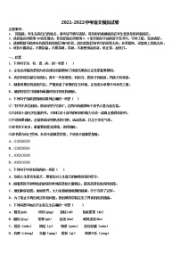 2022年福建省莆田市哲理中学中考语文模拟预测试卷含解析