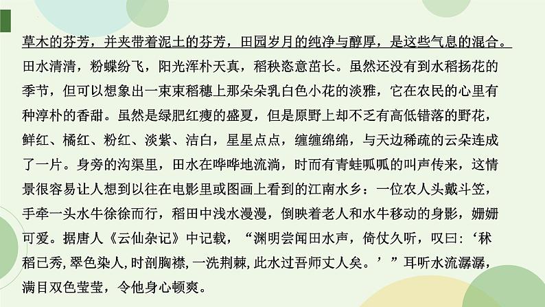 2022年中考语文专项复习-现代文阅读复习课件（共35页）06