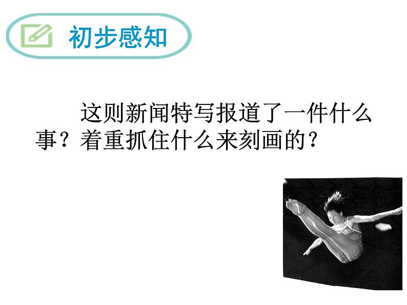 初中语文 人教课标版（部编）八年级上册 3 “飞天”凌空——跳水姑娘吕伟夺魁记 课件第7页