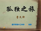 初中语文 人教课标版（部编）九年级上册 16 孤独之旅《孤独之旅》 课件