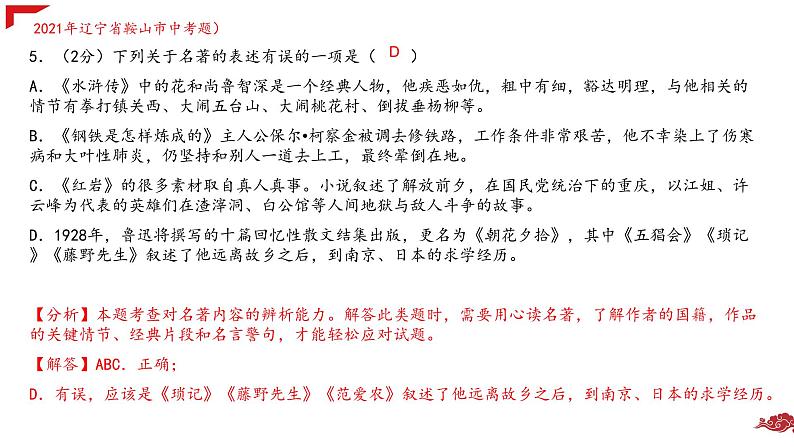 2022年中考名著阅读练习课件（22张PPT）06