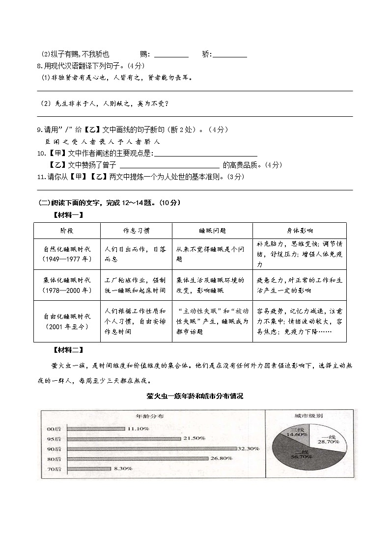 2022年广东省中考语文试题 (二)第3页