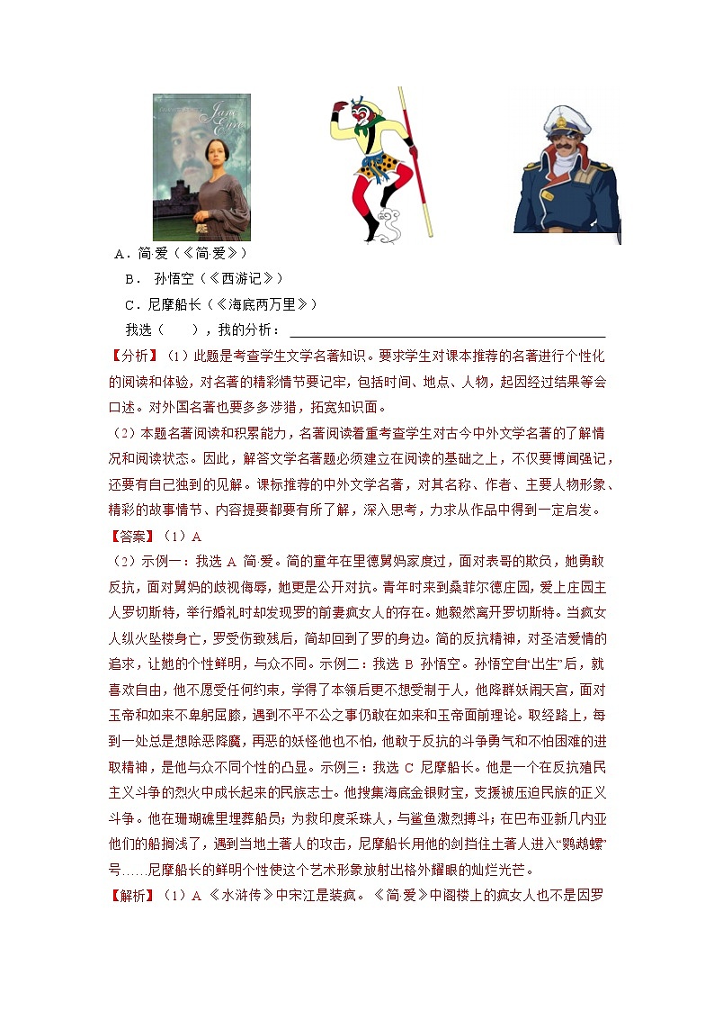 14 名著阅读（解析版）第3页