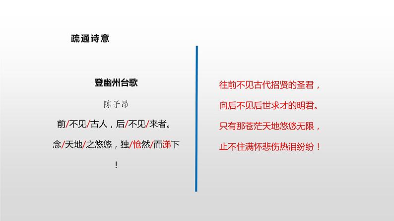 部编版七年级语文下册----第21课 古代诗歌五首 登幽州台歌 课件 素材08