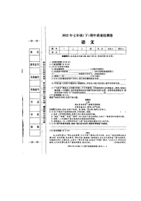 湖南省新邵县酿溪镇2021-2022学年七年级下学期期中考试语文试题（含答案）