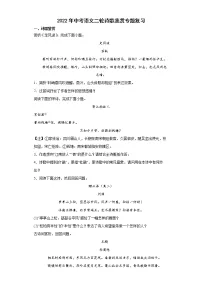 2022年中考语文二轮诗歌鉴赏专题复习（含答案）