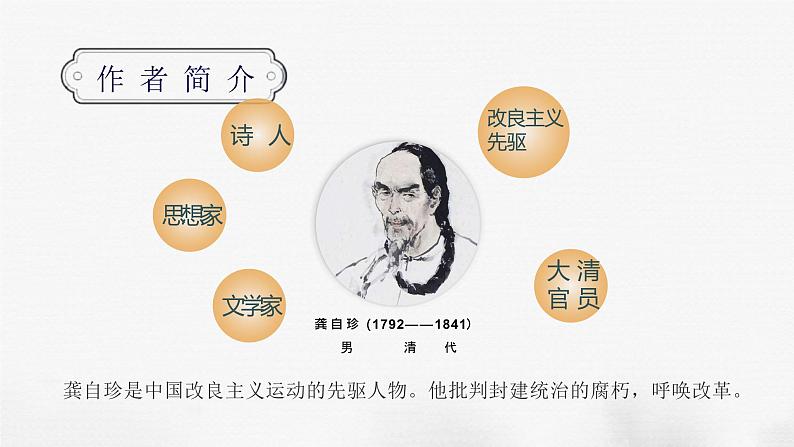 第21课《古代诗歌五首——己亥杂诗（其五）》课件第7页