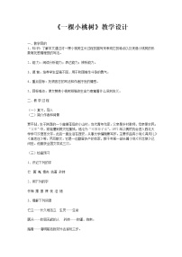 初中语文人教部编版七年级下册19* 一棵小桃树教案