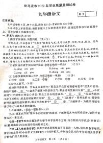 2022年河南省驻马店市中考二模语文试题及答案