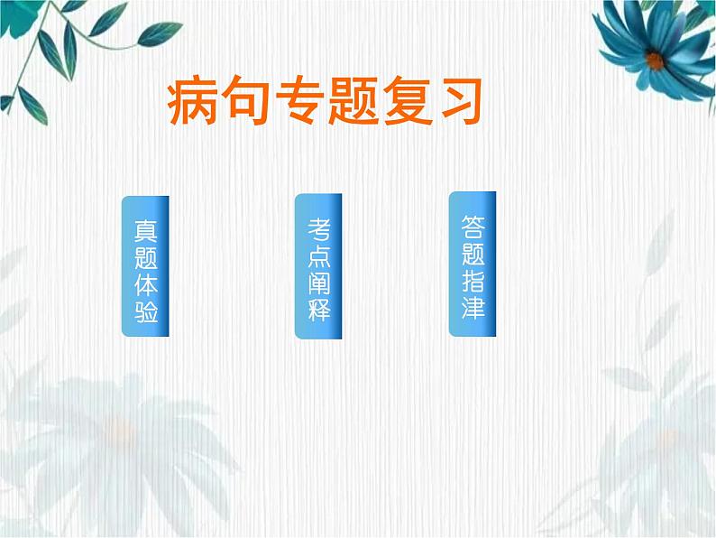 病句辨析专题课件2022年中考语文二轮复习第2页