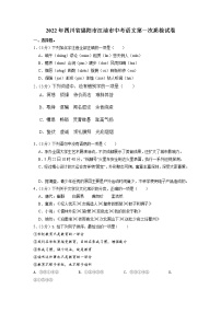 2022年四川省绵阳市江油市中考质量检测语文试卷