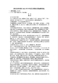 2022年湖北省孝感市大悟县中考语文模拟试卷
