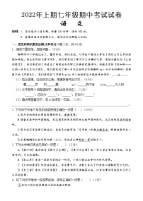 湖南省怀化市通道县2021-2022学年七年级下学期期中考试语文试题（含答案）