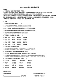 河南省洛阳市涧西区东升二中学2022年中考语文模拟预测试卷含解析