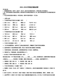 吉林省长春市绿园区重点中学2021-2022学年中考语文模拟精编试卷含解析