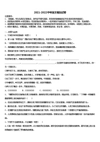 江苏省盐城市解放路实验校2022年中考语文考试模拟冲刺卷含解析