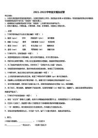 江苏省无锡市和桥区2021-2022学年中考适应性考试语文试题含解析