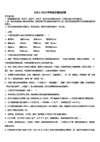山东省淄博市高青县2021-2022学年中考语文考试模拟冲刺卷含解析