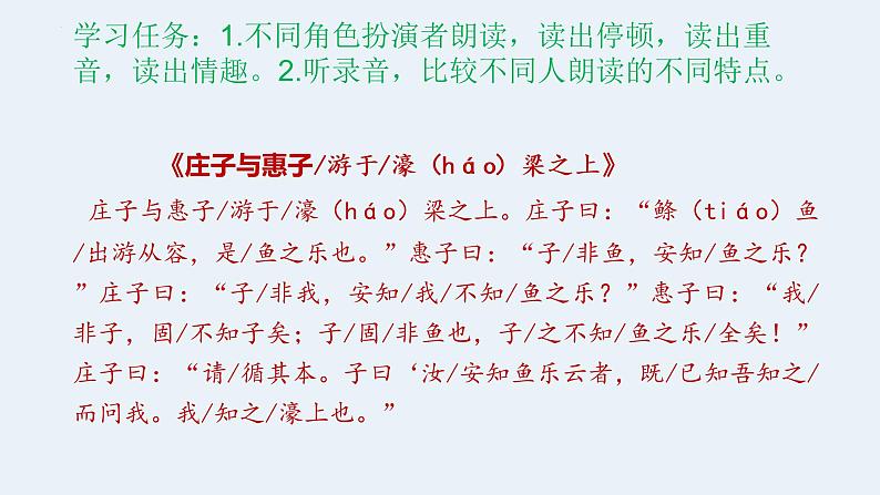 第21课《庄子与惠子游于濠梁之上》课件2021-2022学年部编版语文八年级下册第4页