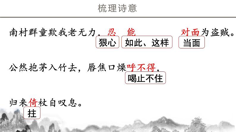 第24课《茅屋为秋风所破歌》课件 部编版语文八年级下册08