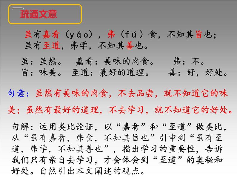 第22课《虽有嘉肴》课件2021-2022学年部编版语文八年级下册第8页