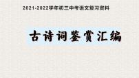 2022年中考语文专题复习：古诗词鉴赏课件(共25页）