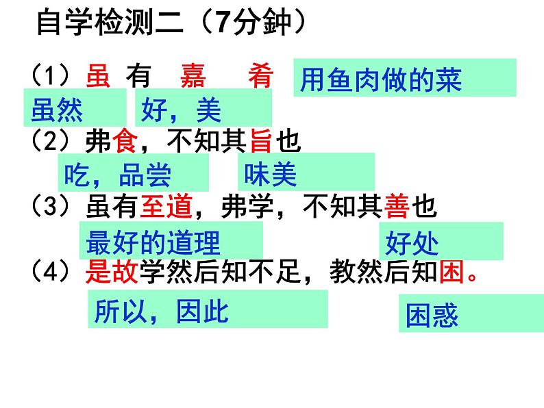 第22课《礼记二则——虽有嘉肴》课件（共22张PPT）2021-2022学年部编版语文八年级下册第8页