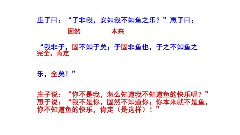 部编版八年级语文下册----《 庄子与惠子游于濠梁之上》课件07