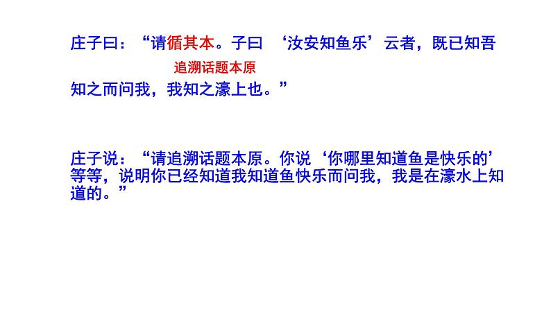 部编版八年级语文下册----《 庄子与惠子游于濠梁之上》课件08