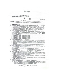 2022年湖南省衡阳市初中学业水平模拟考试语文试题