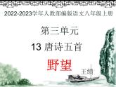 2022-2023学年人教部编版语文八年级上册 第三单元 13唐诗五首——野望 课件