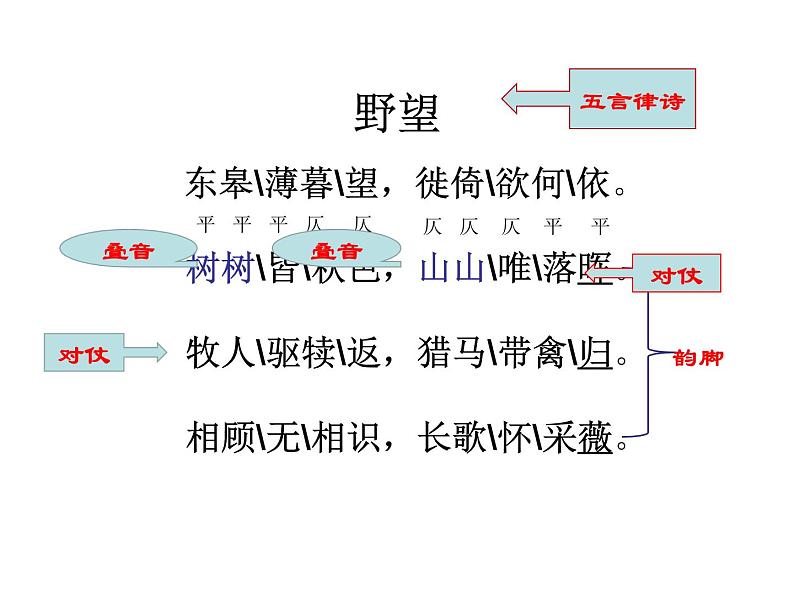 2022-2023学年人教部编版语文八年级上册 第三单元 13唐诗五首——野望 课件第5页