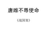 第10课《唐雎不辱使命》课件（共34页）2021-2022学年部编版语文九年级下册